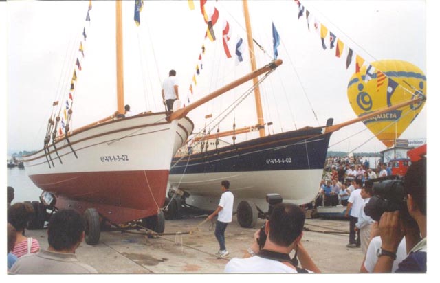 Galeones de ria Silma y Sanxenxo