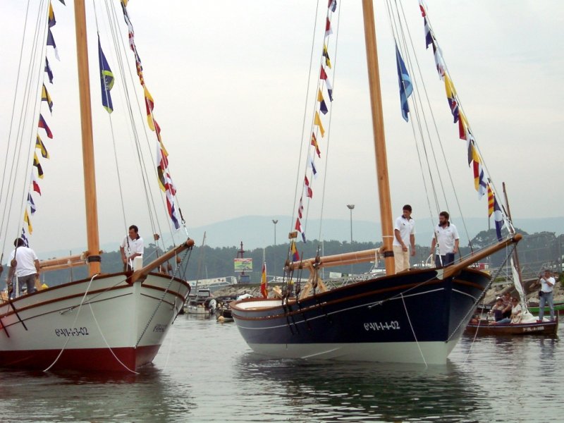 Galeones de ria Silma y Sanxenxo