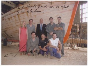 Visita del rey Juan Carlos I a Astilleros Garrido