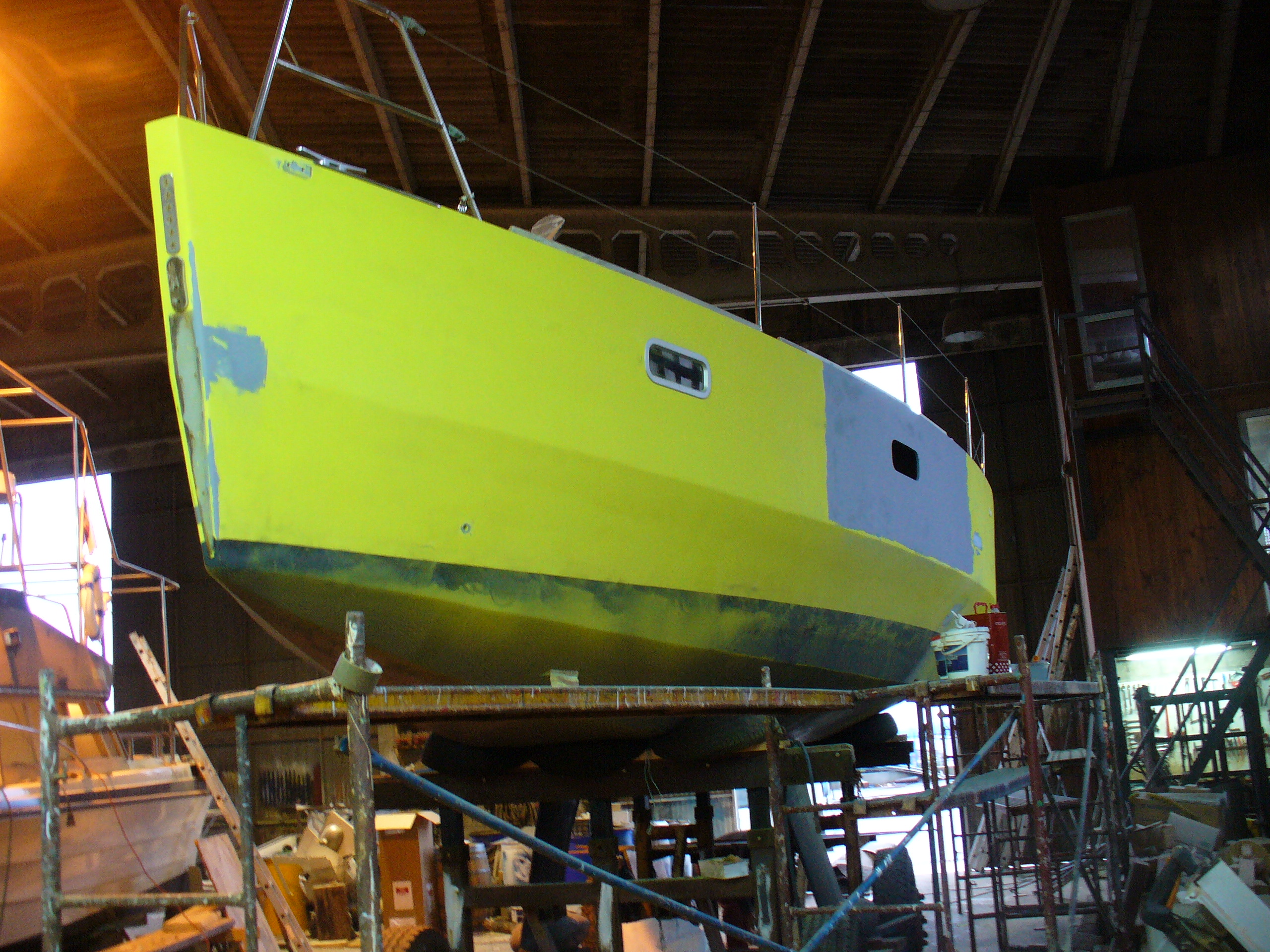 Cafe Atlantique velero de contrachapado marino