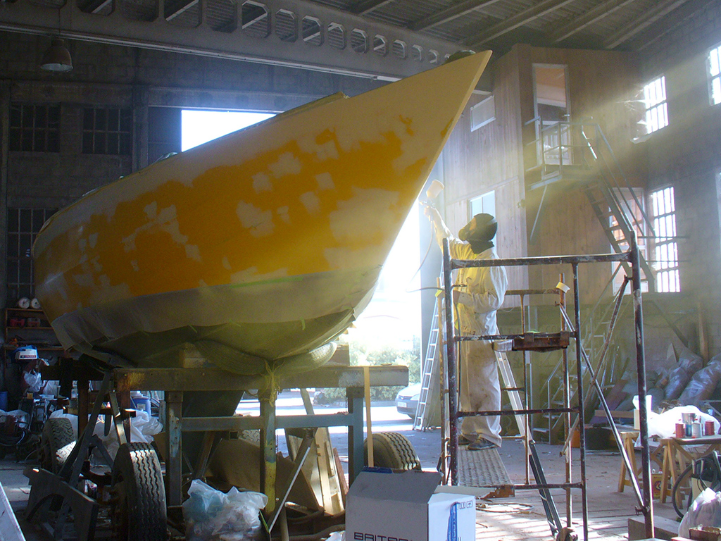 Chisco velero de regata de chapa marina