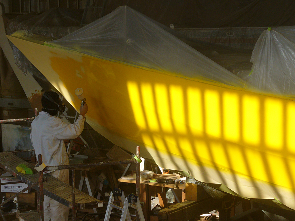 Chisco velero de regata de chapa marina