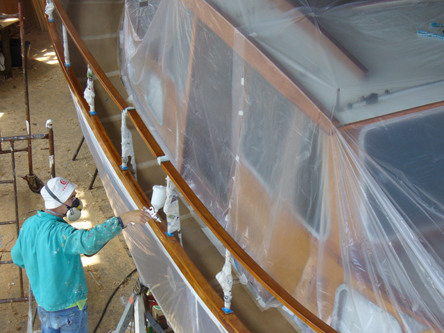 Aplicación de Coelan en Nauticat 33