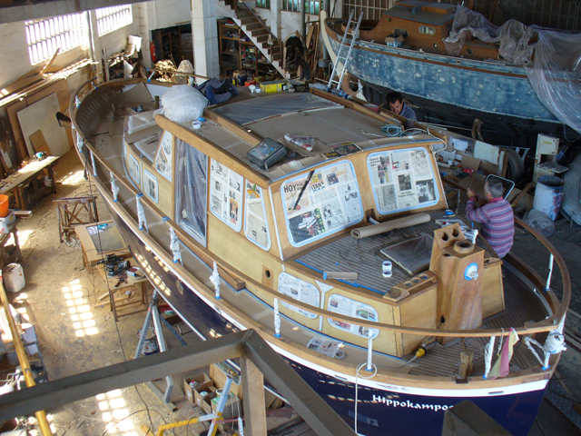 Aplicación de Coelan en Nauticat 33