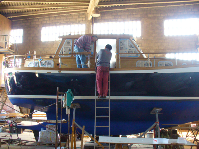 Aplicación de Coelan en Nauticat 33