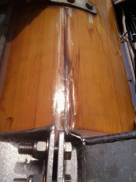 Schooner Fleurtje, revisión de mástiles