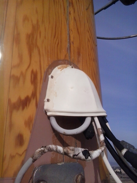 Schooner Fleurtje, revisión de mástiles